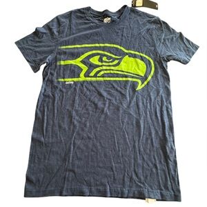 NFL‎ Navy Blue Tee with Neon Green Design